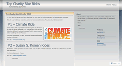 Desktop Screenshot of charitybikerides.wordpress.com