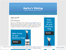 Tablet Screenshot of marbu.wordpress.com