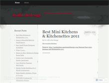 Tablet Screenshot of itsallinthedesign.wordpress.com