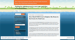 Desktop Screenshot of nyinsuranceshopper.wordpress.com