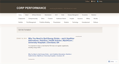 Desktop Screenshot of corpperformance.wordpress.com