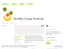 Tablet Screenshot of healthylivingnetwork.wordpress.com