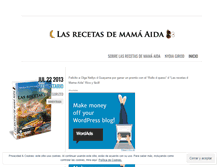 Tablet Screenshot of lasrecetasdemamaaida.wordpress.com