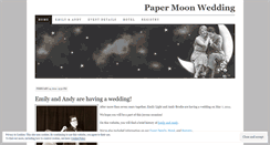 Desktop Screenshot of papermoonwedding.wordpress.com