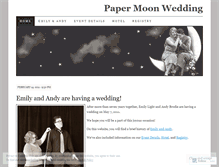 Tablet Screenshot of papermoonwedding.wordpress.com