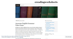 Desktop Screenshot of ereadingworksheets.wordpress.com
