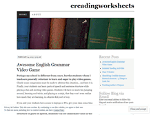 Tablet Screenshot of ereadingworksheets.wordpress.com