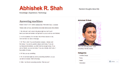 Desktop Screenshot of abhishekrshah.wordpress.com