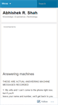 Mobile Screenshot of abhishekrshah.wordpress.com