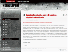 Tablet Screenshot of nezaslepeni.wordpress.com