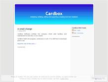Tablet Screenshot of cardbox.wordpress.com