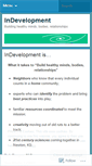Mobile Screenshot of indevelopmentks.wordpress.com