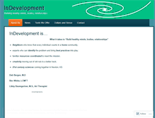 Tablet Screenshot of indevelopmentks.wordpress.com