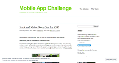 Desktop Screenshot of mobileappchallenge.wordpress.com