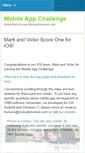 Mobile Screenshot of mobileappchallenge.wordpress.com
