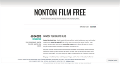 Desktop Screenshot of nontonfilmfree.wordpress.com