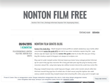 Tablet Screenshot of nontonfilmfree.wordpress.com