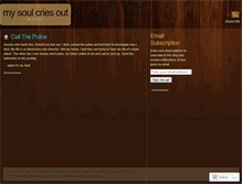 Tablet Screenshot of mysoulcrysout.wordpress.com