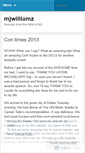 Mobile Screenshot of mjwilliamz.wordpress.com