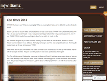 Tablet Screenshot of mjwilliamz.wordpress.com