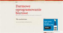 Desktop Screenshot of biurowepl.wordpress.com