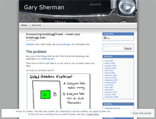 Tablet Screenshot of garysherman.wordpress.com