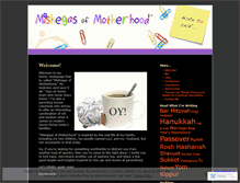 Tablet Screenshot of mishegasofmotherhood.wordpress.com
