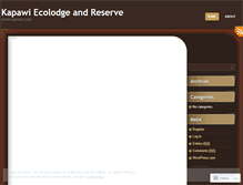 Tablet Screenshot of kapawiecolodge.wordpress.com