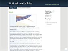 Tablet Screenshot of optimalhealthtribe.wordpress.com