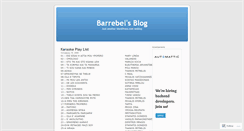 Desktop Screenshot of barrebel.wordpress.com