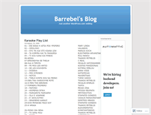 Tablet Screenshot of barrebel.wordpress.com