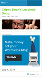 Mobile Screenshot of cripsyduck.wordpress.com