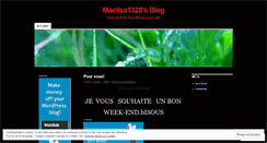 Desktop Screenshot of maelisa1328.wordpress.com