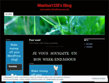 Tablet Screenshot of maelisa1328.wordpress.com