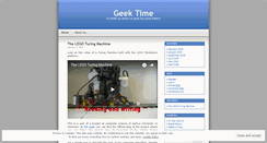 Desktop Screenshot of geektime.wordpress.com