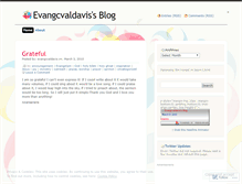 Tablet Screenshot of evangcvaldavis.wordpress.com