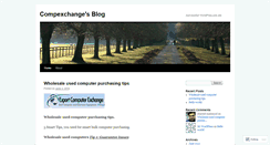 Desktop Screenshot of compexchange.wordpress.com