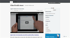 Desktop Screenshot of ciberestore.wordpress.com