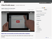 Tablet Screenshot of ciberestore.wordpress.com