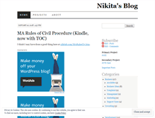 Tablet Screenshot of nikitab.wordpress.com