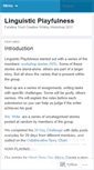 Mobile Screenshot of linguisticplayfulness.wordpress.com