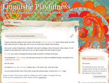 Tablet Screenshot of linguisticplayfulness.wordpress.com