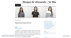 Desktop Screenshot of marquedevetements.wordpress.com