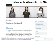 Tablet Screenshot of marquedevetements.wordpress.com