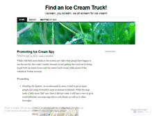 Tablet Screenshot of icecreamspy.wordpress.com