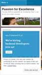 Mobile Screenshot of passionforexcellence.wordpress.com