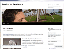 Tablet Screenshot of passionforexcellence.wordpress.com