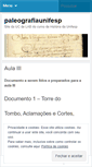 Mobile Screenshot of paleografiaunifesp.wordpress.com