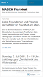 Mobile Screenshot of maschfrankfurt.wordpress.com