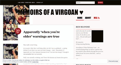 Desktop Screenshot of memoirsofavirgoanheart.wordpress.com